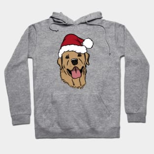 Santa Yellow Labrador Hoodie